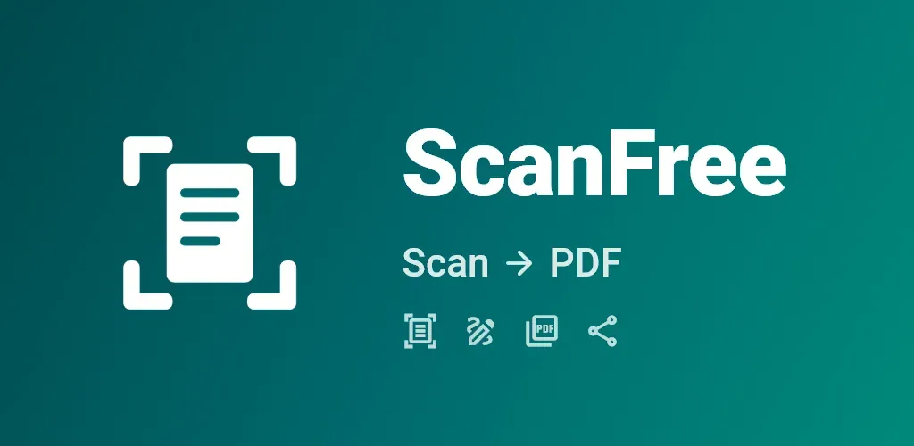 ScanFree — visuel de présentation de l'application gratuite de numérisation de documents
